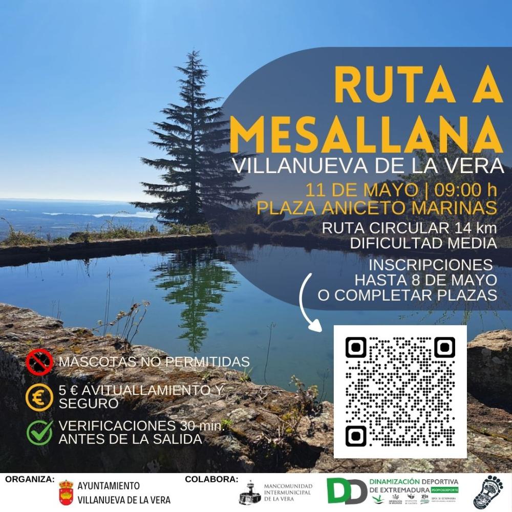 Imagen RUTA SENDERISTA A MESALLANAS